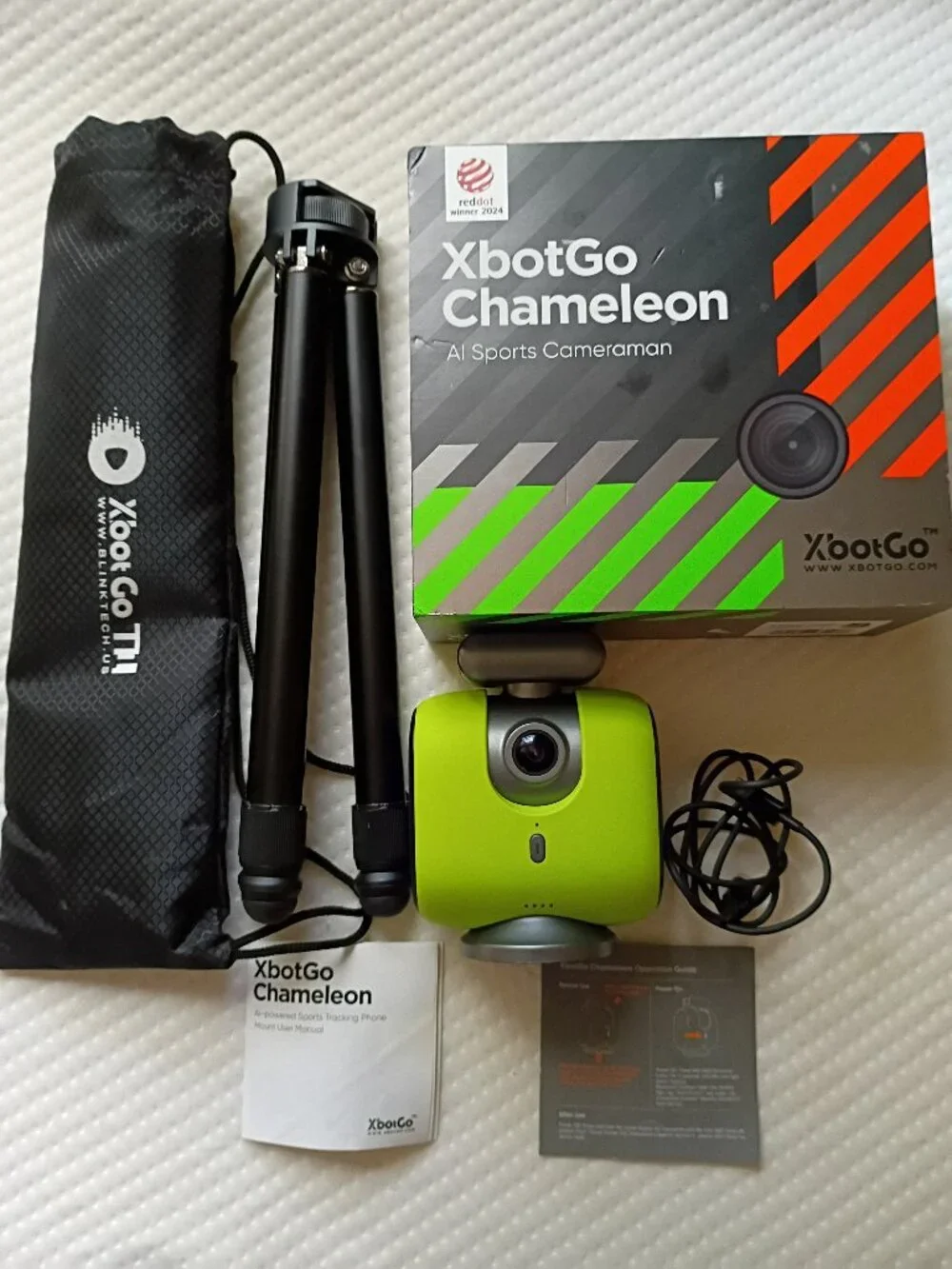 XbotGo Chameleon AI Sports Tracking Gimbal Bundle with Updated T1 Tripod & Remot